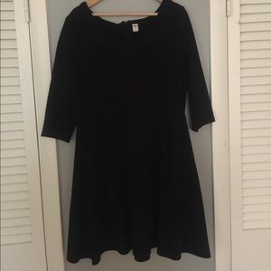 Old Navy Textured 3/4 length sleeve Skater Dress